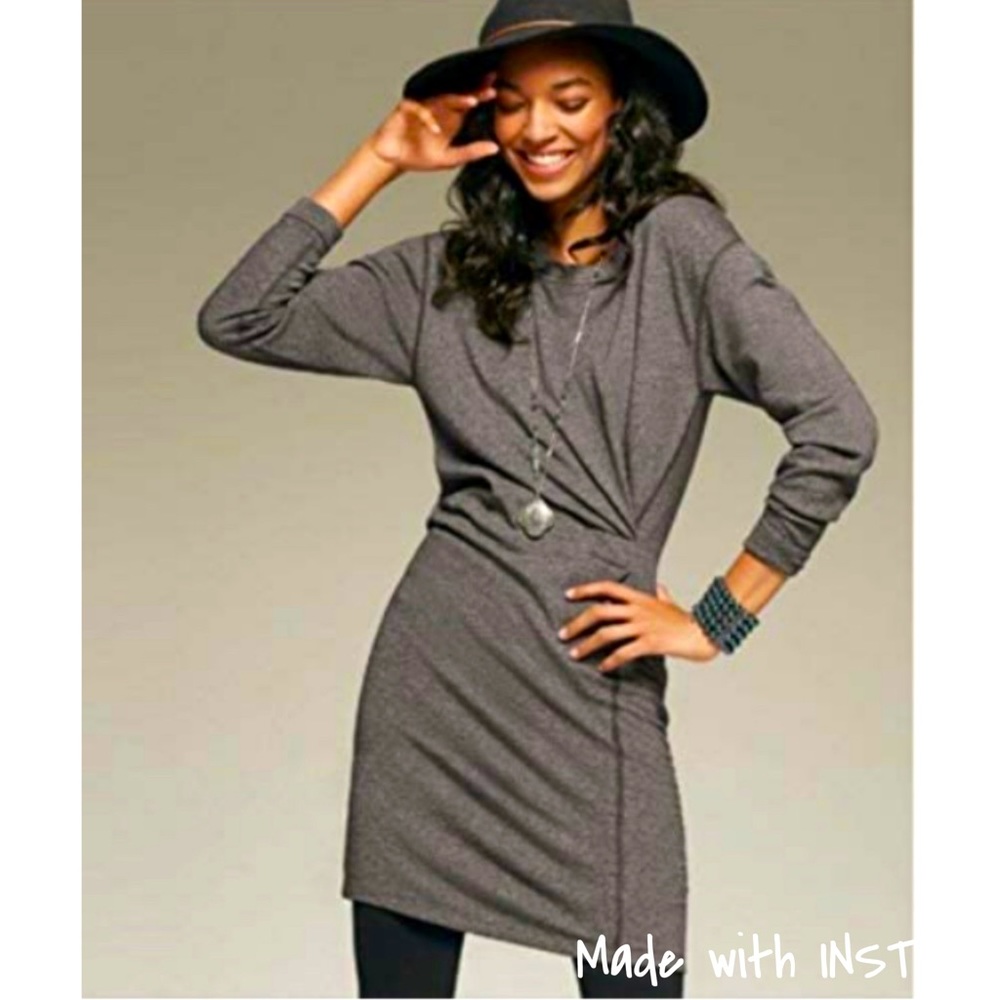 CAbi Sweater Tunic Gray Shirt (3650) - Large